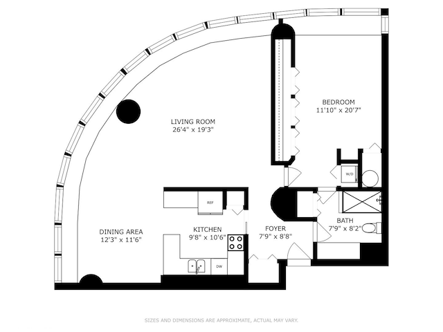 505 N Lake Shore Dr Unit 516, Chicago, IL 60611 - view of room layout