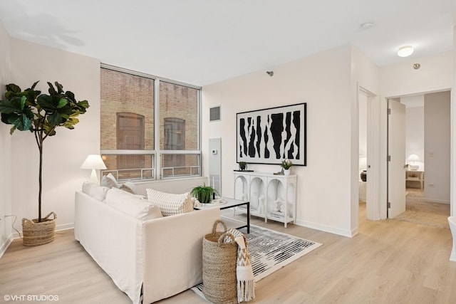 330 W Grand Ave Unit 904, Chicago, IL 60654 - living room featuring wood finished floors