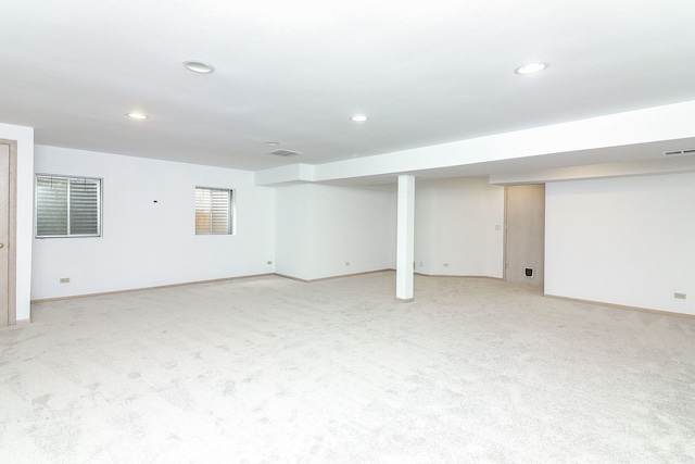 2007 Thornwood Cir, Saint Charles, IL 60174 - finished below grade area featuring light colored carpet and recessed lighting