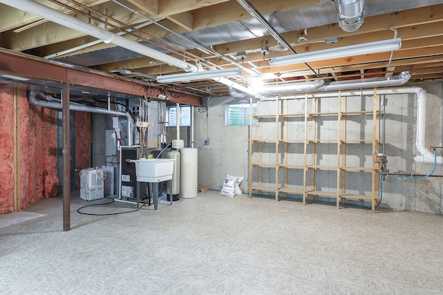 2007 Thornwood Cir, Saint Charles, IL 60174 - below grade area with tile patterned floors and a water softener