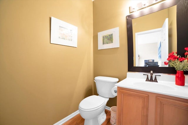 2420 Columbia Ln, Montgomery, IL 60538 - bathroom with vanity and wood finished floors