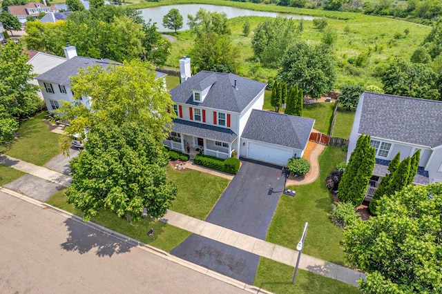 2420 Columbia Ln, Montgomery, IL 60538 - aerial view of a large body of water