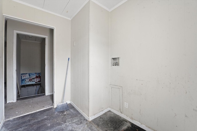 1616 Wilcox St, Crest Hill, IL 60435 - washroom featuring ornamental molding and hookup for a washing machine