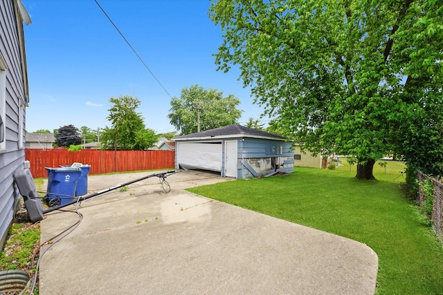 1616 Wilcox St, Crest Hill, IL 60435 - view of patio / terrace featuring an outbuilding and a detached garage