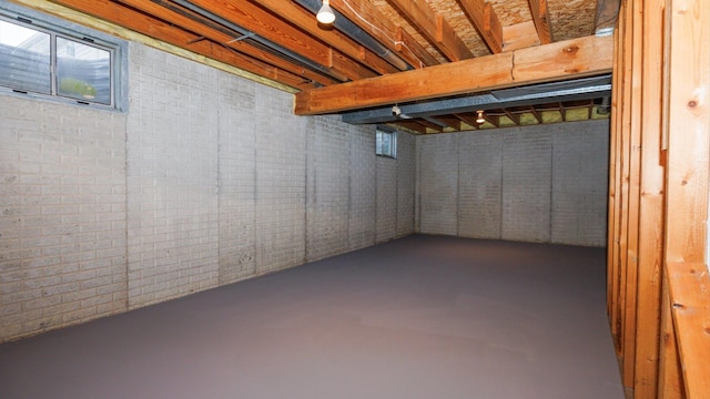 410 Wildberry Dr, Normal, IL 61761 - basement featuring brick wall
