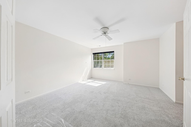 614 Hillview Ct, West Chicago, IL 60185 - empty room featuring ceiling fan and carpet floors