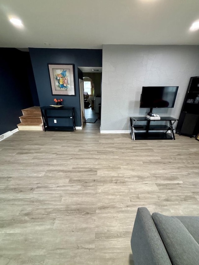 1221 Nicholson St, Joliet, IL 60435 - living room with wood finished floors and baseboards