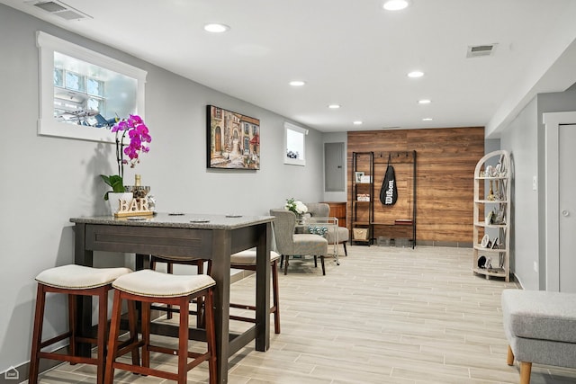 7515 W Roscoe St, Chicago, IL 60634 - bar area with recessed lighting and light wood-style floors
