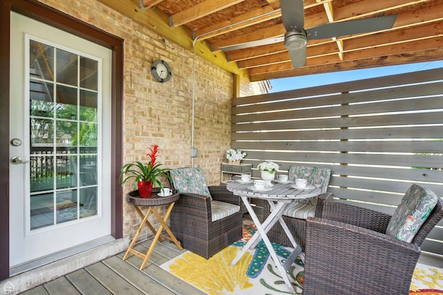 7515 W Roscoe St, Chicago, IL 60634 - view of wooden deck