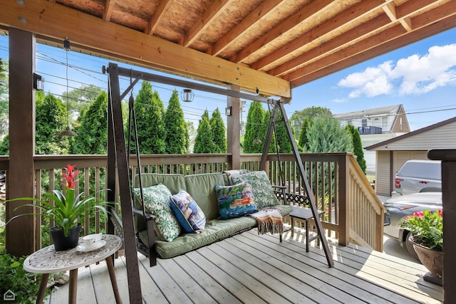 7515 W Roscoe St, Chicago, IL 60634 - view of wooden deck