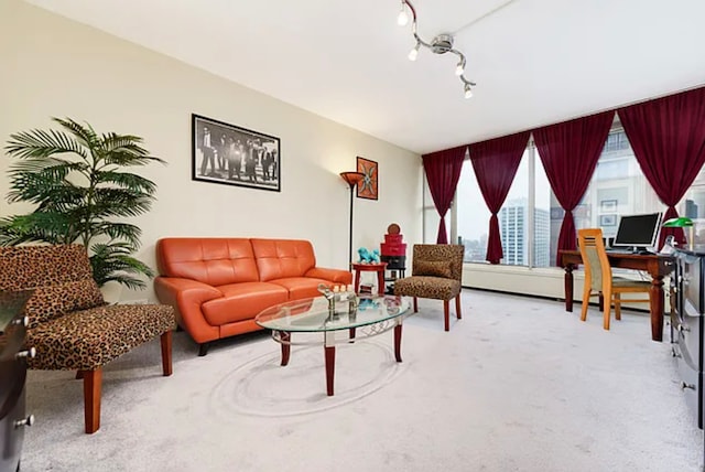 3200 N Lake Shore Dr Unit 1709, Chicago, IL 60657 - carpeted living area with an office area