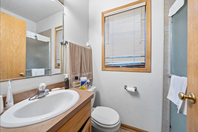 2716 W Polk St, Chicago, IL 60612 - bathroom with vanity and an enclosed shower