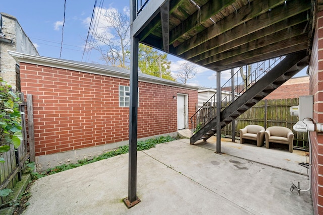 2716 W Polk St, Chicago, IL 60612 - view of patio with stairway