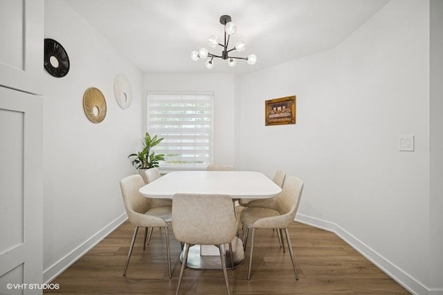 975 W Happfield Dr, Arlington Heights, IL 60004 - dining room with a chandelier and wood finished floors