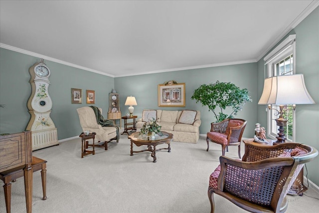 1228 N W St, Naperville, IL 60563 - carpeted living area with crown molding