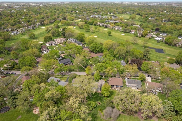 1228 N W St, Naperville, IL 60563 - aerial view of property and surrounding area with a golf club and nearby suburban area