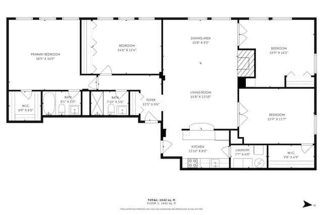 431 S Dearborn St Unit 1303, Chicago, IL 60605 - view of home floor plan