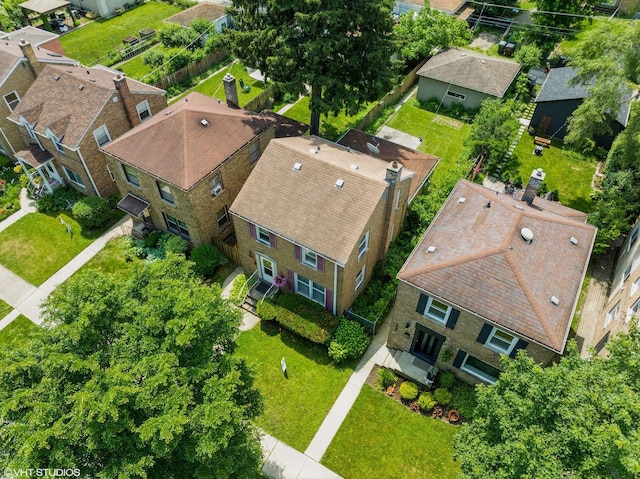 3837 Kirk St, Skokie, IL 60076 - aerial perspective of suburban area