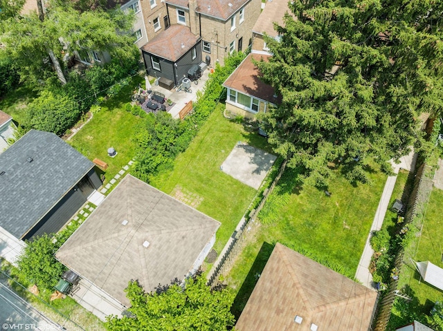 3837 Kirk St, Skokie, IL 60076 - aerial view of property and surrounding area