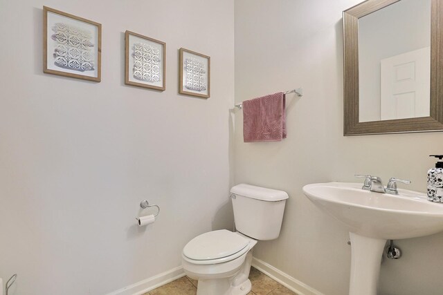 9054 Clinnin Ln, Huntley, IL 60142 - half bath featuring toilet and tile patterned flooring