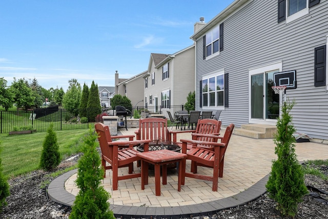 9054 Clinnin Ln, Huntley, IL 60142 - fenced backyard with a patio