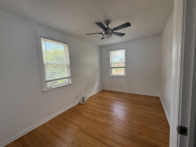 1757 Linden St, Des Plaines, IL 60018 - spare room featuring light wood-style flooring and a ceiling fan