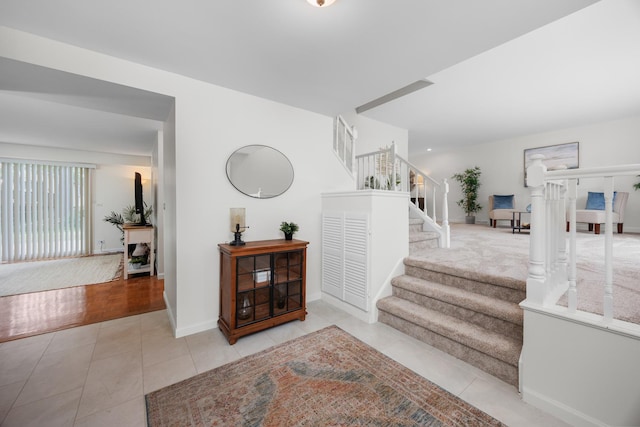 1558 Oregon Trl, Elk Grove Village, IL 60007 - stairs featuring tile patterned flooring