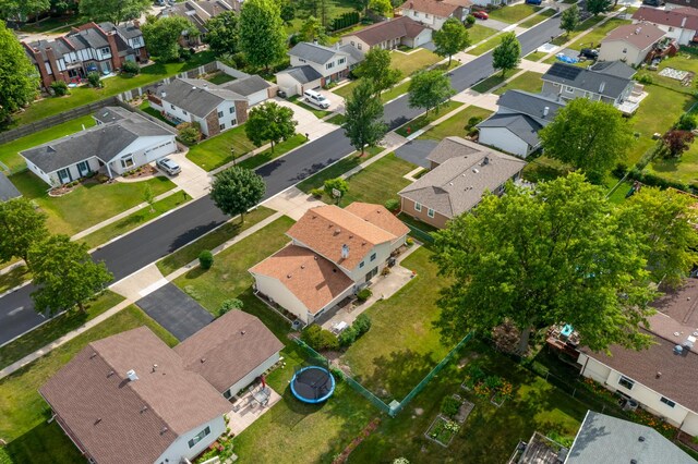 1558 Oregon Trl, Elk Grove Village, IL 60007 - aerial overview of property's location with nearby suburban area