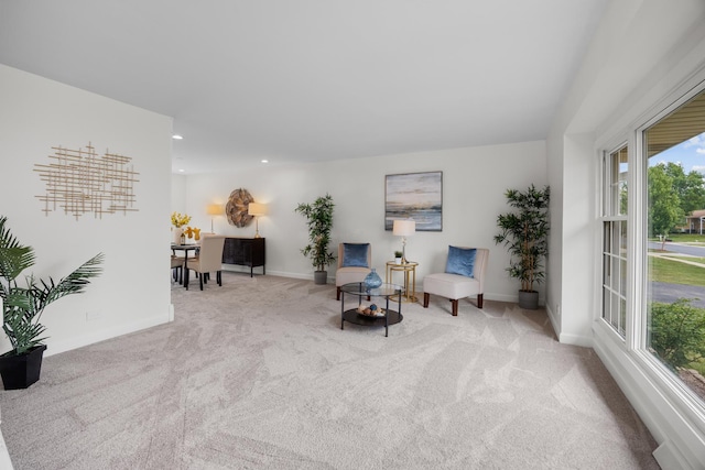 1558 Oregon Trl, Elk Grove Village, IL 60007 - living area featuring carpet and recessed lighting