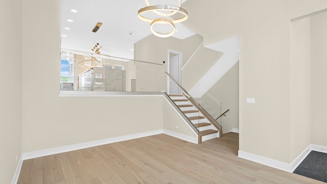 336 E Pershing Rd, Chicago, IL 60653 - interior space featuring a chandelier and wood finished floors