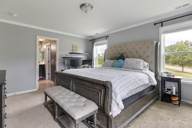 956 Tuscany Trl, Hampshire, IL 60140 - bedroom with ornamental molding and carpet