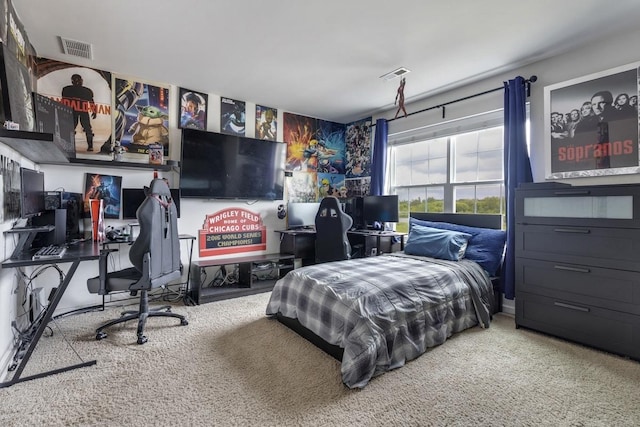 956 Tuscany Trl, Hampshire, IL 60140 - carpeted bedroom with an office area