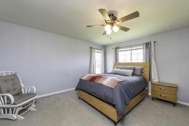 39709 N Warren Ln, Beach Park, IL 60083 - bedroom featuring light carpet and a ceiling fan