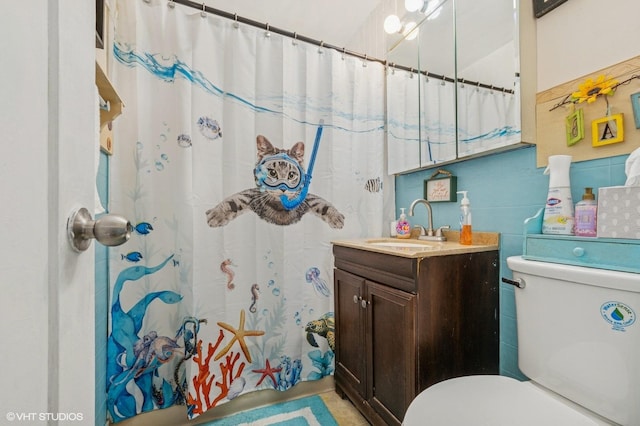 8937 Fairlane Dr, Bridgeview, IL 60455 - bathroom featuring vanity and a shower with curtain