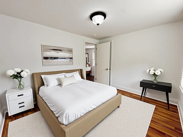 2111 N 75th Ct, Elmwood Park, IL 60707 - bedroom featuring dark wood-type flooring