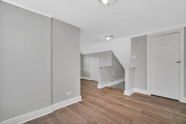 8107 S Princeton Ave, Chicago, IL 60620 - empty room with baseboards and wood finished floors