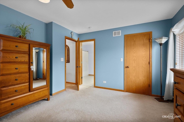 3402 Hoffman St, Plano, IL 60545 - unfurnished bedroom with carpet flooring and ceiling fan