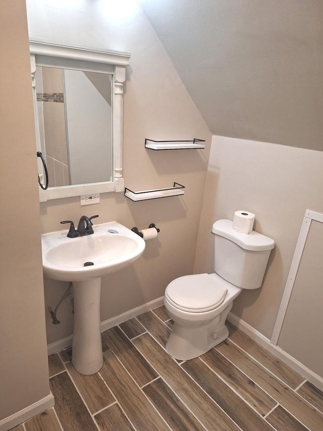2122 N Lorel Ave, Chicago, IL 60639 - half bath with toilet and wood finish floors