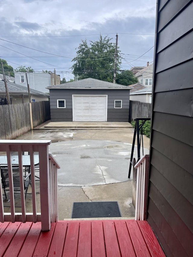 2122 N Lorel Ave, Chicago, IL 60639 - detached garage with concrete driveway