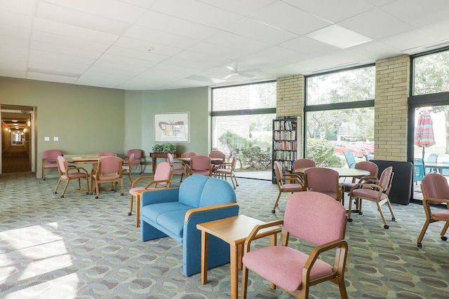 110 W Butterfield Rd Unit 503S, Elmhurst, IL 60126 - building lobby featuring expansive windows and a drop ceiling
