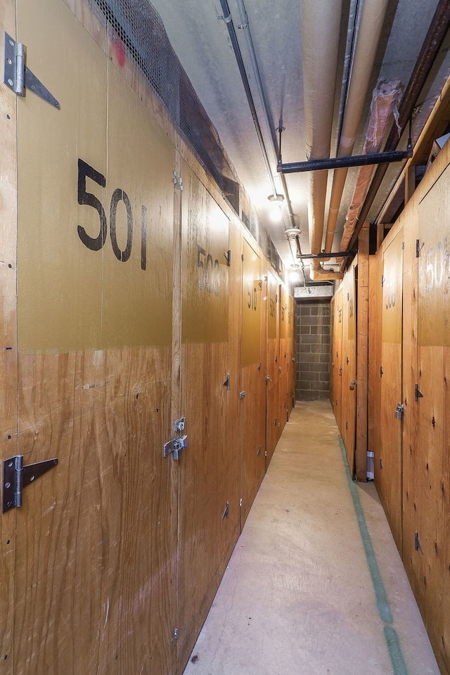110 W Butterfield Rd Unit 503S, Elmhurst, IL 60126 - corridor featuring wooden walls