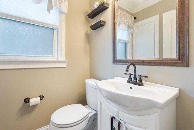 1155 E Walnut Ave, Des Plaines, IL 60016 - bathroom featuring crown molding and vanity
