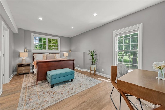 6407 Kingsbridge Dr, Cary, IL 60013 - bedroom featuring light wood-style flooring and recessed lighting