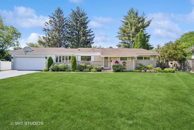 1037 Arbor Ln, Glenview, IL 60025 - ranch-style house featuring an attached garage and concrete driveway