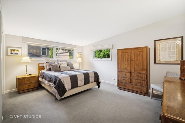 1037 Arbor Ln, Glenview, IL 60025 - bedroom featuring light colored carpet and vaulted ceiling