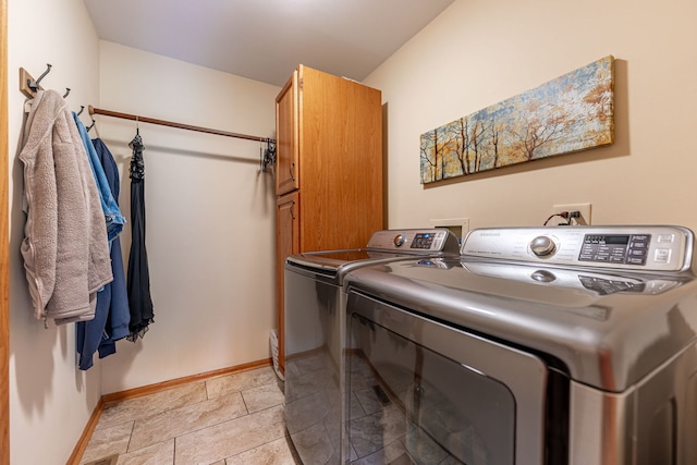 12 White Oak Ct, Algonquin, IL 60102 - washroom with cabinet space and separate washer and dryer
