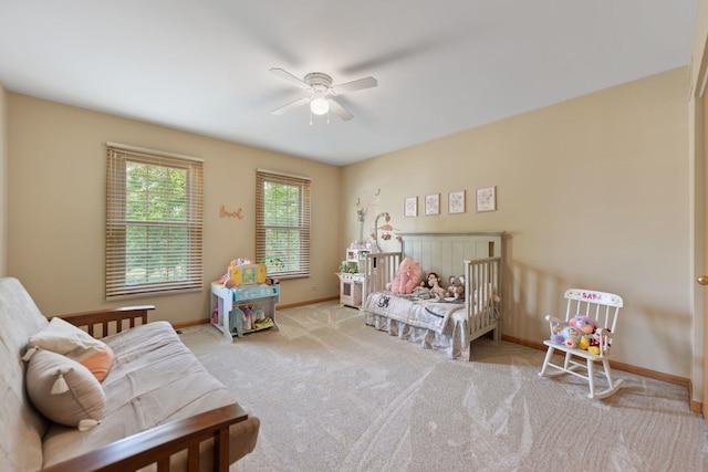 12 White Oak Ct, Algonquin, IL 60102 - bedroom featuring carpet floors and ceiling fan
