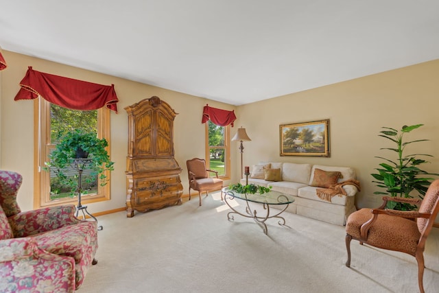 12 White Oak Ct, Algonquin, IL 60102 - carpeted living area featuring baseboards