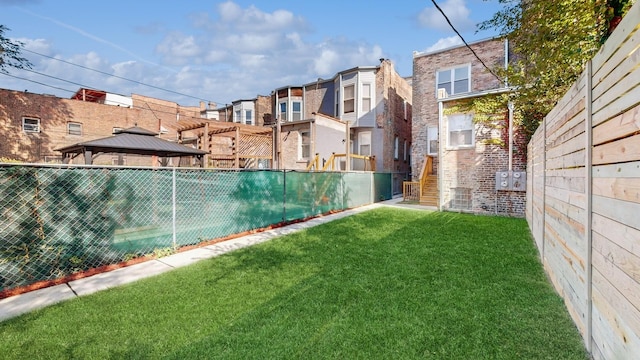 4450 S Prairie Ave, Chicago, IL 60653 - view of yard featuring a gazebo