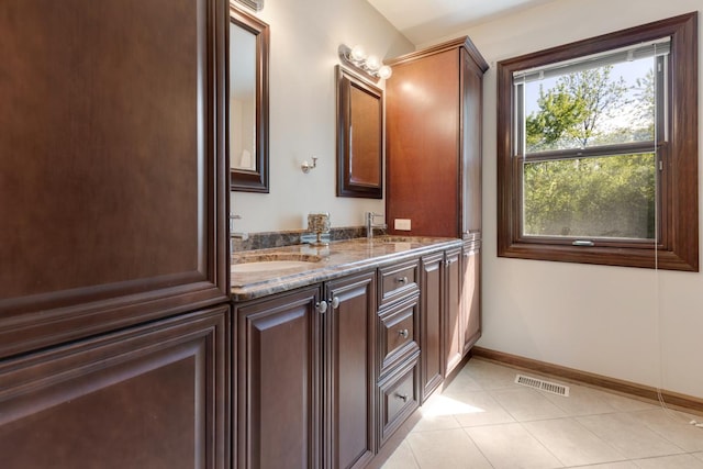 21326 N Elder Ct, Kildeer, IL 60047 - full bath featuring double vanity and tile patterned flooring